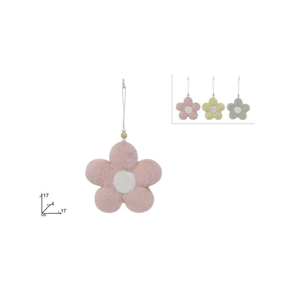 APPENDINO FIORE IN PELLICCIA 17CM 3COL